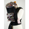 Image of Mei Tai Baby Sling With Hood Pocket - Bright Multi Spots