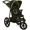 Image of Hauck Pushchair Runner, XL Air Wheels, All Terrain, Up to 25 kg, Fully Reclining, Black Neon Yellow