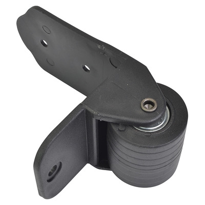 40mm 2" Fixed Caster Plastic With Rubber Wheel
