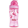 Image of Nuby Flip it Boost Toddler Cup 360ml 12+ mths (Design: Flamingo)