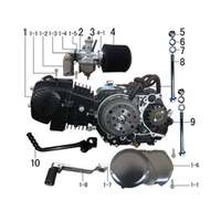 Image of M2R KMX-R 125 Pit Bike Engine Cast Steel Kick Start Lever 13mm 125cc