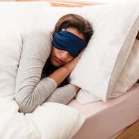 Luxury Anti-Ageing Silk Eye Mask in Midnight Blue