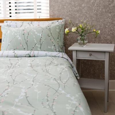 Polycotton Evelyn Floral -  Extra Large Single Duvet Cover Set – The Big Little Duvet Co.
