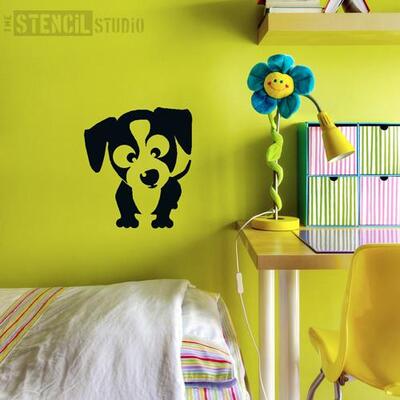Twiglet Puppy Stencil - M - A x B  23.3 x 25.8cm (9.1 x 10.1 inches)