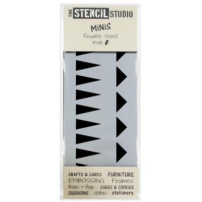 Stencil MiNiS - Triangle Borders - 20% off 4+ - Sheet Size 20 x 8 cm
