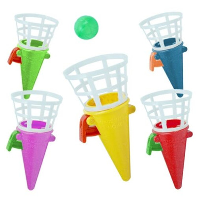 24 x 7cm Mini Click & Catch Cone Children’s Party Bag Toys