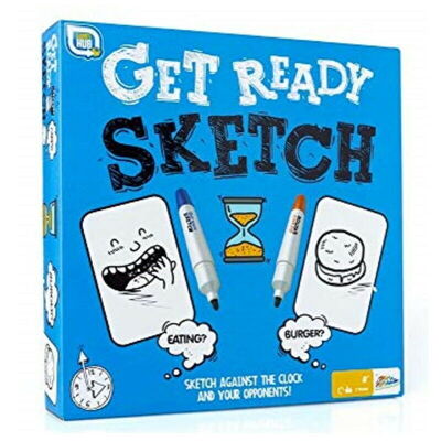 Get Ready Sketch Draw Against the Clock Family Fun Party Trivia Game