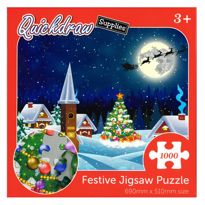 1000 Piece Jigsaw Puzzle Christmas Santa Claus Is Coming To Town