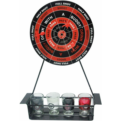 Darts Drinking Game for Adults Magnetic Darts Board & Shot Glasses Set