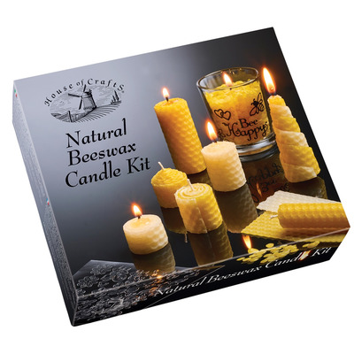 House of Crafts Natural Beeswax Candle Making Kit