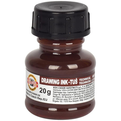 Koh-I-Noor Technical Drawing Ink 20g - Brown