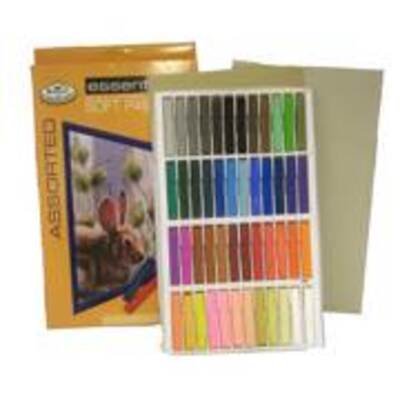 Pk Of 48 Assorted Soft Pastels Artist Quality Colour Pigment Cpa-48