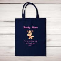 Thanks Mum – All My Shit Tote Bag – Navy, One