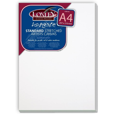 A4 Size Loxley Ashgate Stretched Box Canvas - Standard Edge (Pack 1)