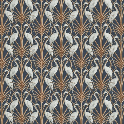 The Chateau By Angel Strawbridge Nouveau Heron Fabric Navy NOH/NAV/14000FA - By The Metre