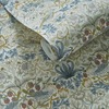 William Morris Strawberry Thief Wallpaper Linen Grey and Plum W0171/03