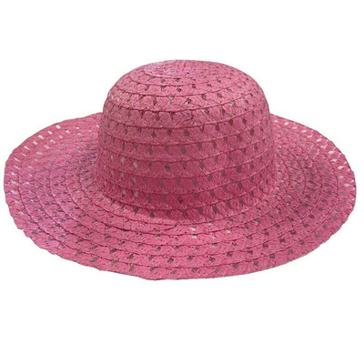 Children’s Easter Straw Bonnet Hat For Decorating - Assorted - Pink