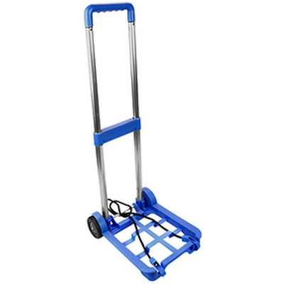 Portable Folding Collapsible Luggage Suitcase Trolley Sack Truck - Blue
