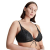 Calvin Klein CK Black Triangle Bra - Black - S - 10 from Belle Lingerie