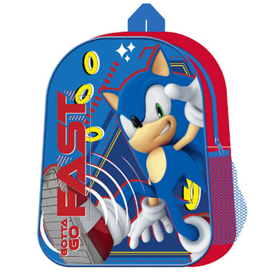 Sonic The Hedgehog Backpack Kids School Bag 30cm x 25cm
