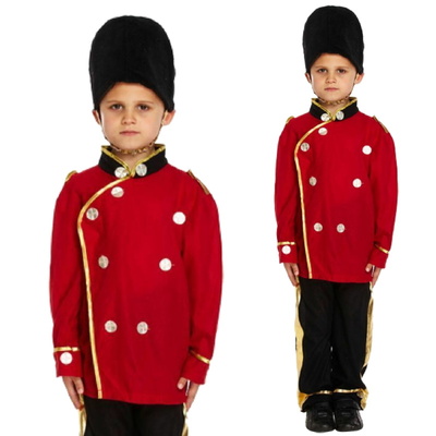 Child Kids Royal Grenadier Guard Busby Fancy Dress Costume - MEDIUM (7-9YRS)
