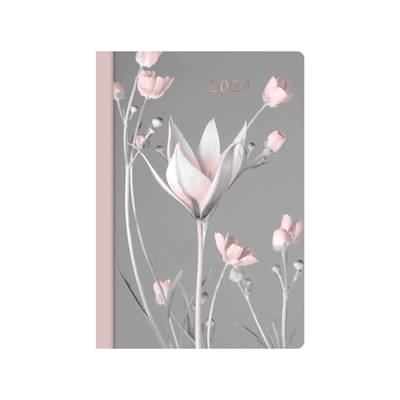 2024 Pastel Week To View A6 Diary Organiser Year Planner - FLORAL