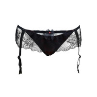 Image of Pour Moi Frill Me Skirted Suspender Brief