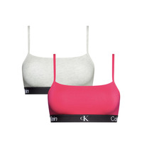 Image of Calvin Klein Modern Cotton Unlined Bralette 2 Pack