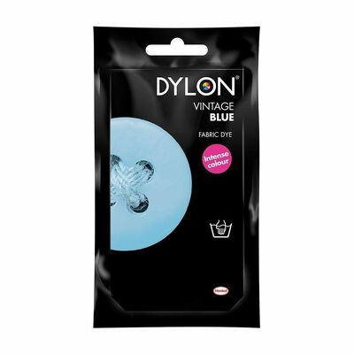 50g Dylon Hand Wash Fabric Dye Sachets - 17 Assorted Colours - VINTAGE BLUE (50g)