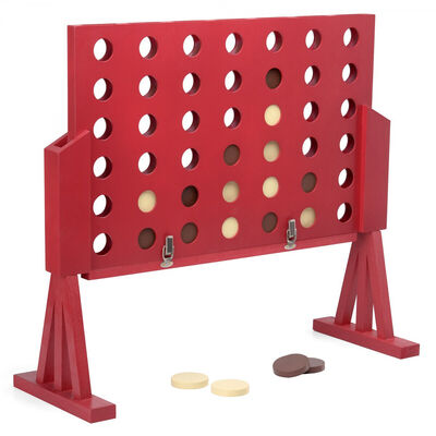 Giant Wooden 4 in a Row Connect Four Garden Game
