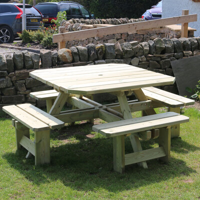 Westwood Square 8 Seater Picnic Table