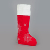 60cm Free Standing Christmas Stock with Snowflake decorations