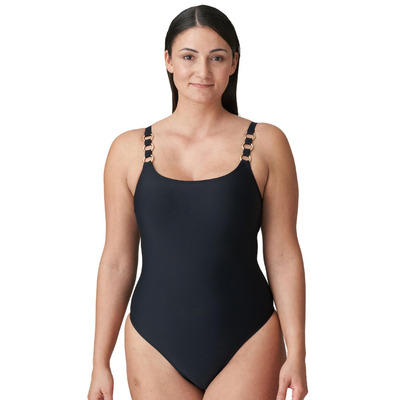 Prima Donna Swim Damietta Padded Non Wired Swimsuit - Black - 34F
