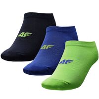 Image of 4F Junior Everyday Socks - Navy Blue/Blue/Lime