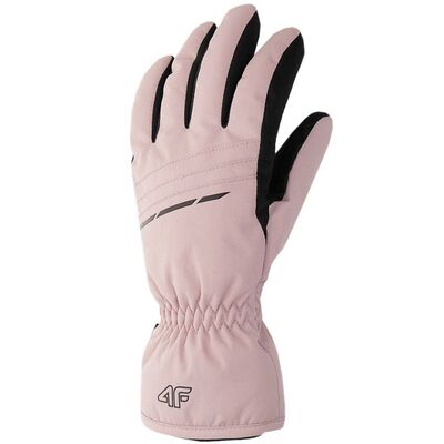 4F Womens Ski Gloves - Black/Pink