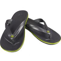 Image of Crocs Crocband Flip-Flop Slippers - Graphite/Green