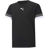 Image of Puma Junior TeamRise Jersey T-Shirt - Black