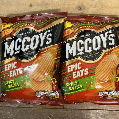 6x Mccoy’s Epic Eats Spicy Salsa Crisps (6x45g)