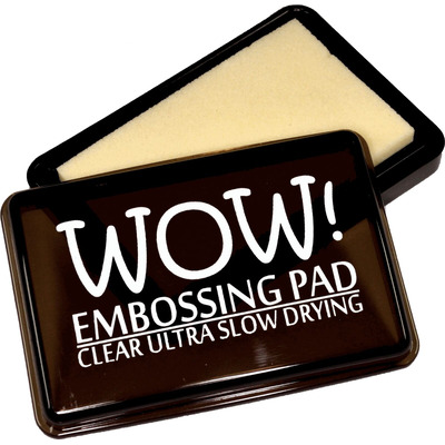 Wow Clear Embossing Stamp Pad Ultra Slow Drying With Powders