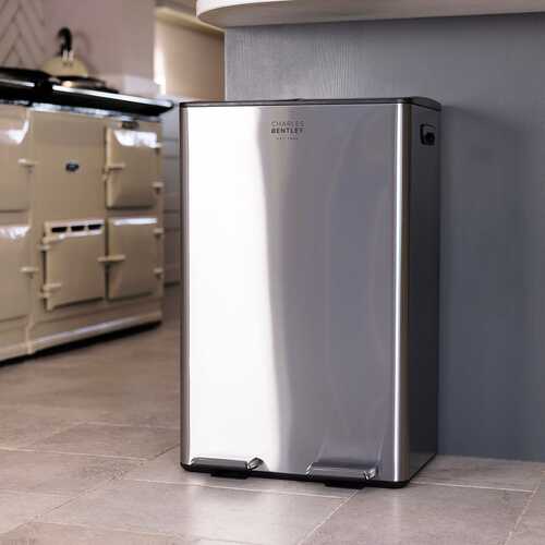 60L Double Compartment Kitchen Bin - 2x 30L