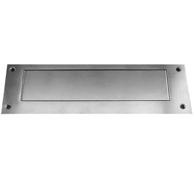 Frisco Stainless Steel Interior Letter Flap, 330mm x 110mm, Polished Or Satin Finish - 34512/13 POLISHED STAINLESS STEEL