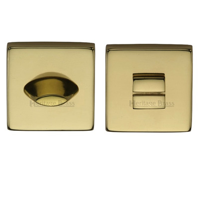 Heritage Brass Square 54mm x 54mm Turn & Release, Polished Brass - SQ4043-PB POLISHED BRASS