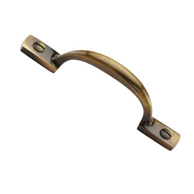 Heritage Brass Shaker Style Window/Cabinet Pull Handle (102mm OR 152mm), Antique Brass - V1090-AT ANTIQUE BRASS - 102mm