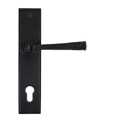 From The Anvil Avon Lever Espagnolette Un-Sprung Door Handles (92mm C/C), Black - 33123 (sold in pairs) ESPAGNOLETTE LOCK - BLACK