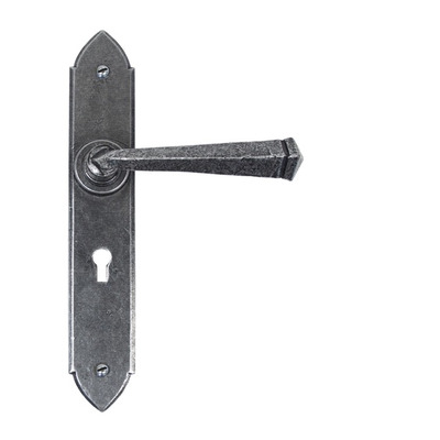 From The Anvil Gothic Door Handles (248mm x 44mm), Pewter - 33601 (sold in pairs) BATHROOM