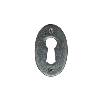From The Anvil Standard Profile Blacksmith Oval Escutcheon, Pewter - 33665 PEWTER
