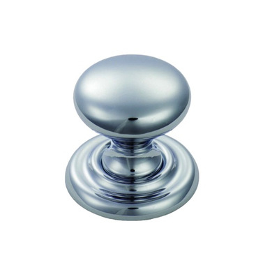 Carlisle Brass Fingertip Classical Victorian Cupboard Knob (25mm, 32mm, 36mm, 41mm OR 46mm), Polished Chrome - DL47CP POLISHED CHROME - 25mm