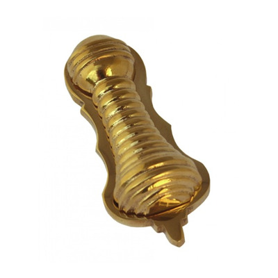 From The Anvil Beehive Standard Profile Escutcheon & Cover, Polished Brass - 83554 BEEHIVE ESCUTCHEON WITH COVER, POLISHED BRASS