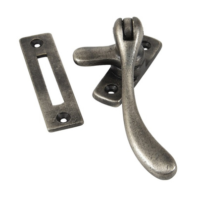 From The Anvil Cast Peardrop Window Fastener, Antique Pewter - 83698 ANTIQUE PEWTER