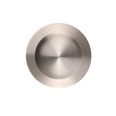 Excel Plain Circular Flush Pull (70mm), Satin Stainless Steel - 3804 SATIN STAINLESS STEEL